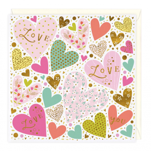 Colourful Hearts Greeting Card Greeting Card Buy Online